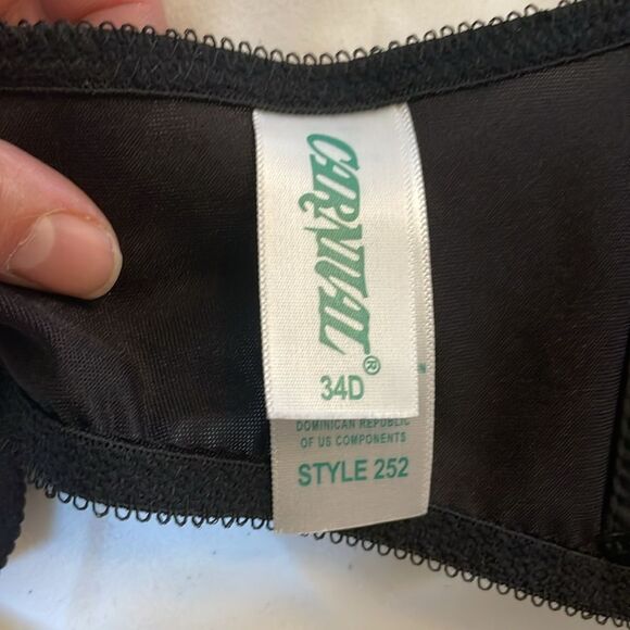 CARNIVAL BLACK UNDERWIRE LIGHTLY PADDED BRA.  NEW WITH TAGS - Picture 7 of 7